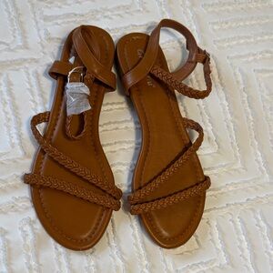 Greatonu Braided Brown Sandals
